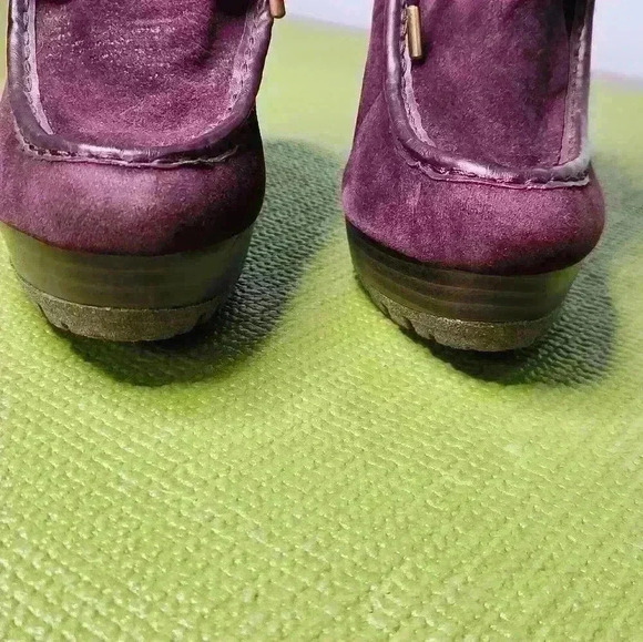 Just Fab women's purple suede heel ankle Booties size 7 US NWOT - Picture 5 of 15